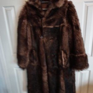 Women's winter reversible fur coat